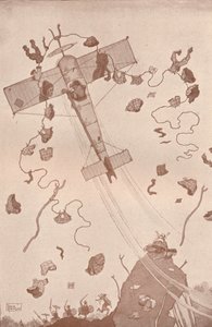 Mehr Verbrechen in der Luft, ca. 1918-1919 von William Heath Robinson