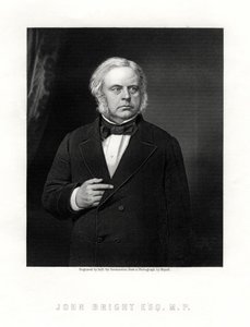 John Bright, britischer Radikaler und liberaler Staatsmann, 19. Jahrhundert von W. Holl