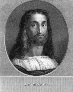 Marcantonio Raimondi, italienischer Kupferstecher, 1836 von W. Holl