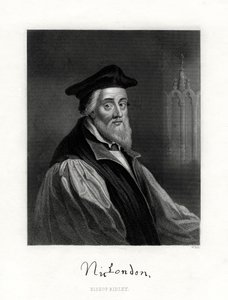 Nicholas Ridley, gestorben am 16. Oktober 1555, englischer Geistlicher, 19. Jahrhundert von W. Holl