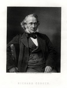 Richard Cobden, britischer Hersteller, Radikaler und liberaler Staatsmann, 19. Jahrhundert von W. Holl