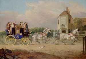 Stourbridge nach Birmingham Royal Mail Coach, 1842 von W. J. Pringle