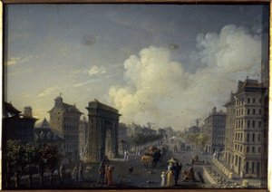 Das Tor von Saint-Denis und der Boulevard, zwischen 1801 und 1850