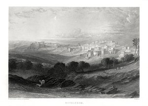 Bethlehem, Palästina, 19. Jahrhundert von W. Miller