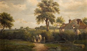 Hüttenszene, Marston Green, 1870 von W P Cartwright