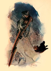 Die volle Breite der Straße schwang die hängende Figur, 1910 von W. R. S. Stott