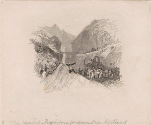 Hannibal überquert die Alpen (Vignette)