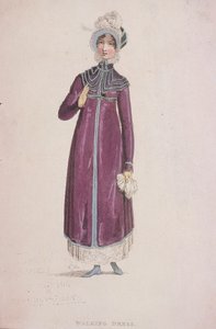 Eine Frau in einem Spazierkleid, ca. 1810