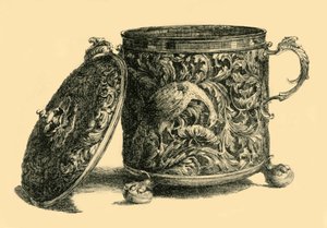 Silbervergoldeter Becher mit Deckel, 1669-1670, 1881
