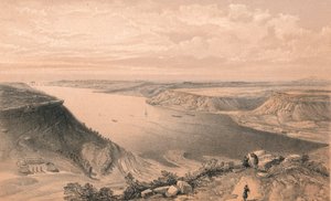 Die Nordseite des Hafens von Sebastopol, vom Hafen aus gesehen, 1856 von W Trask