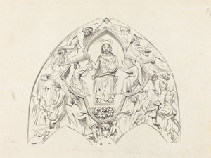 Jüngstes Gericht, Lincoln Cathedral von W. Walton after John Flaxman