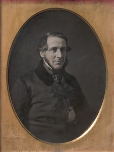 Mittelalterlicher Mann mit Kinnbart, Hand in Jacke gesteckt von W. and F. Langenheim