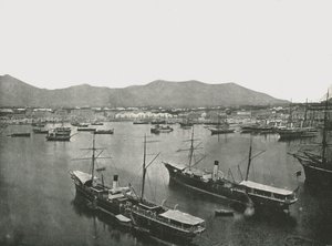Gesamtansicht des Hafens, Palermo, Sizilien, Italien, 1895 von W and S Ltd