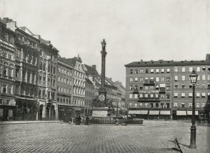Der Karolinenplatz, München, Deutschland, 1895 von W and S Ltd