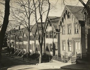 South Boston Street / Holzhäuser, Boston von Walker Evans