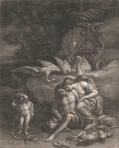 Adonis stirbt in den Armen der Venus