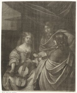 Mädchen mit einem Violoncello von Wallerant Vaillant
