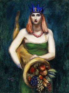 Mädchen mit Füllhorn
