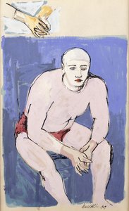 Sitzender Clown
