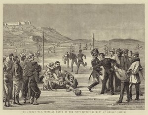 Der Afghanische Krieg, Fußballspiel des neunundfünfzigsten Regiments in Khelat-i-Gilzai