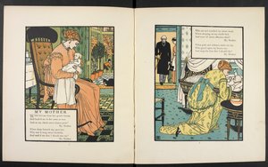 Eine Mutter mit ihrem Baby. Illustration für die Geschichte 