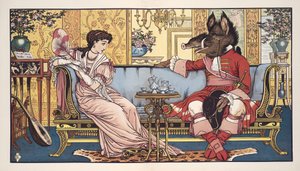 Die Schöne und das Biest, veröffentlicht 1874 von Walter Crane