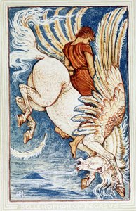 Bellerophon auf Pegasus