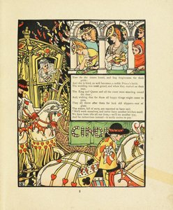 Illustration für das Märchen Aschenputtel von Walter Crane