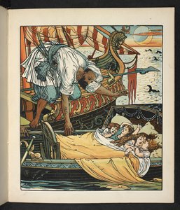Illustration für die Geschichte, Prinzessin Belle étoile von Walter Crane