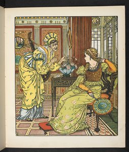 Illustration zur Geschichte Prinzessin Belle étoile. von Walter Crane