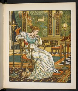 Illustration für die Geschichte, die Hindin im Wald von Walter Crane