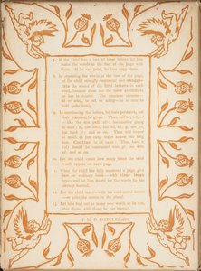 Methode zum Unterrichten des Goldenen Primers. Blumengrenzen mit Putten. von Walter Crane