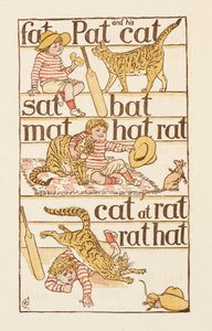 Reimwörter, die mit dem Buchstaben T enden. The Golden Primer von Walter Crane