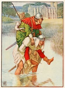 Robin Hood und Pater Tuck von Walter Crane
