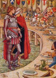 Sir Galahad wird an den Hof von König Artus gebracht, 1911