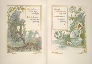 Sonnenuntergang und Liebe im Nebel von Walter Crane