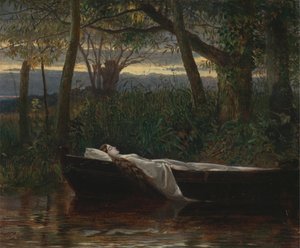 Die Dame von Shalott [1862, Royal Academy of Arts, London, Ausstellungskatalog] von Walter Crane