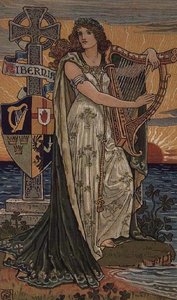 United Ireland, Kalender für 1897, hergestellt für Royal Ulster Works, Belfast von Walter Crane