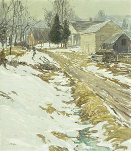 Frostiger Morgen von Walter Elmer Schofield