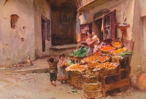 Ein Obststand in San Remo, c1900 1913