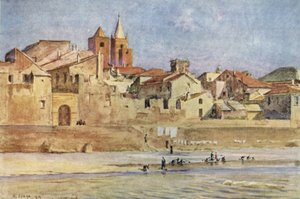 Albenga, vom Centa, Italien von Walter Frederick Roofe Tyndale
