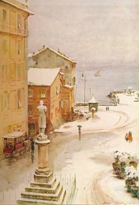 Piazza Mazzini, S. Margherita, um 1910, 1912