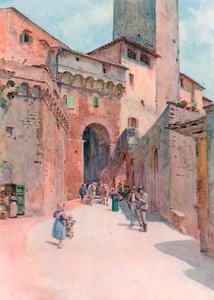 Portone Dei Becci, San Gimignano von Walter Frederick Roofe Tyndale