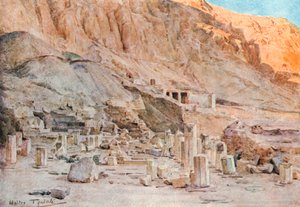 Ruinen des Tempels von Mentuhotep in Theben