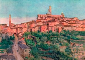 Siena: Eine Stadt auf einem Hügel