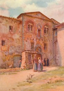 Das Haus des Probstes, San Gimignano, ca. 1900-1913 von Walter Frederick Roofe Tyndale