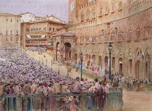 Der Palio, Siena von Walter Frederick Roofe Tyndale