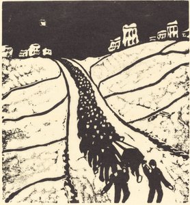 Begräbnis, 1916 von Walter Gramatte