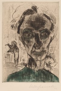 Mann in einem Raum, Selbstporträt, 1922-1923