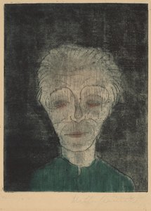 Müder Mann, Selbstporträt, 1923